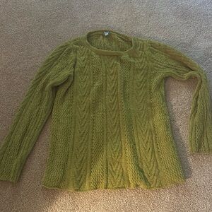 Moss green sweater